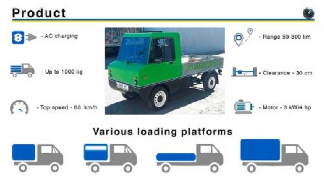 Courier, електрична вантажівка, вантажний електромобіль, український електромобіль