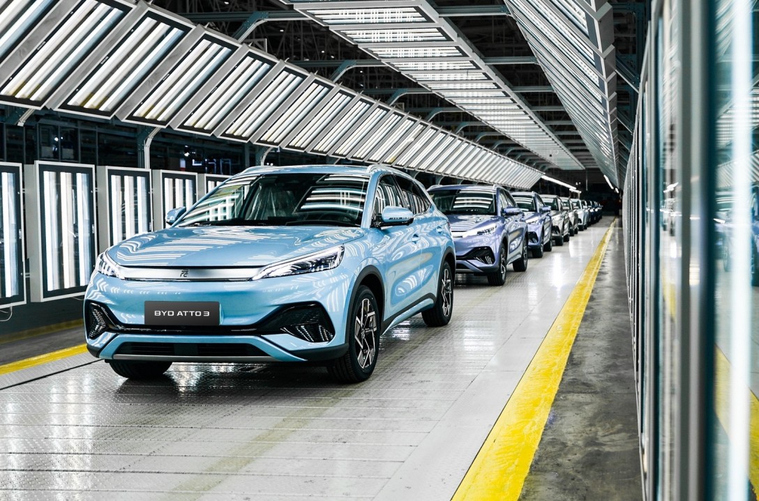 BYD китайські електромобілі, електромобілі з Китаю