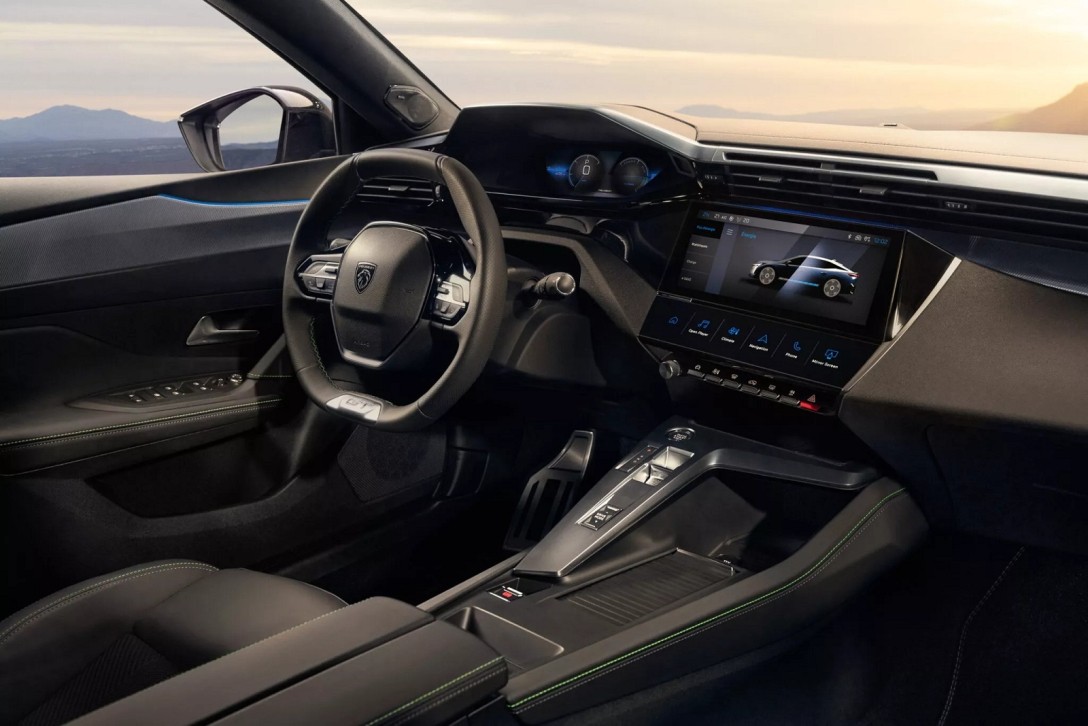 салон пежо 408 салон пежо 408, Peugeot 408, Peugeot e-408, новий Peugeot 408, електромобіль Peugeot, новий Peugeot e-408