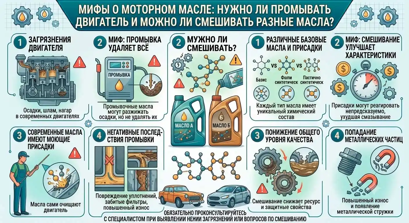 Мифы о моторном масле